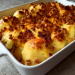 Roti de porc et gratiné de choux fleur au cheddar