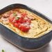 Flan d'aubergines, sauce tomate