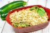 Crumble de courgette, parmesan noisettes