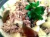 Gnocchi à la crème, thon et câpres
