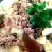 Gnocchi à la crème, thon et câpres