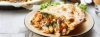 Tourte aux fruits de mer, salade