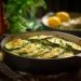 Roti de porc et gratin de courgettes, mimolette