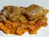 Rôti de porc et gratin de patates douces