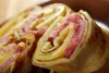 Crêpe jambon, fromage et carottes vichy