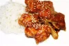 Poulet au caramel et riz parfumé