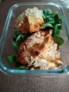 Chausson à la brandade salade verte