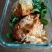 Chausson à la brandade salade verte