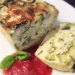 Pain de courgette sauce tomate basilic